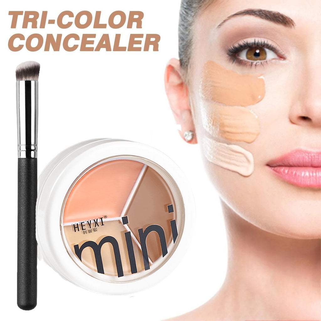 3-color Concealer Palette Moisturizing Cover Dark Circles