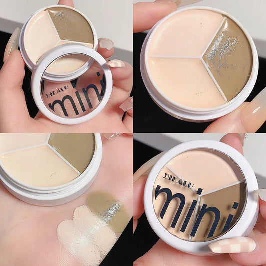 3-color Concealer Palette Moisturizing Cover Dark Circles